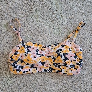 Kona Sol Vintage floral bikini top